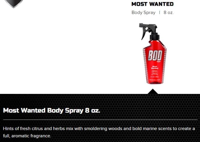 Bod Man Body Spray - Most Wanted for Men (Pack of 3)