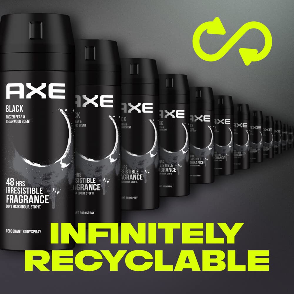 Axe Black Deodorant, 150ml (Pack Of 2)