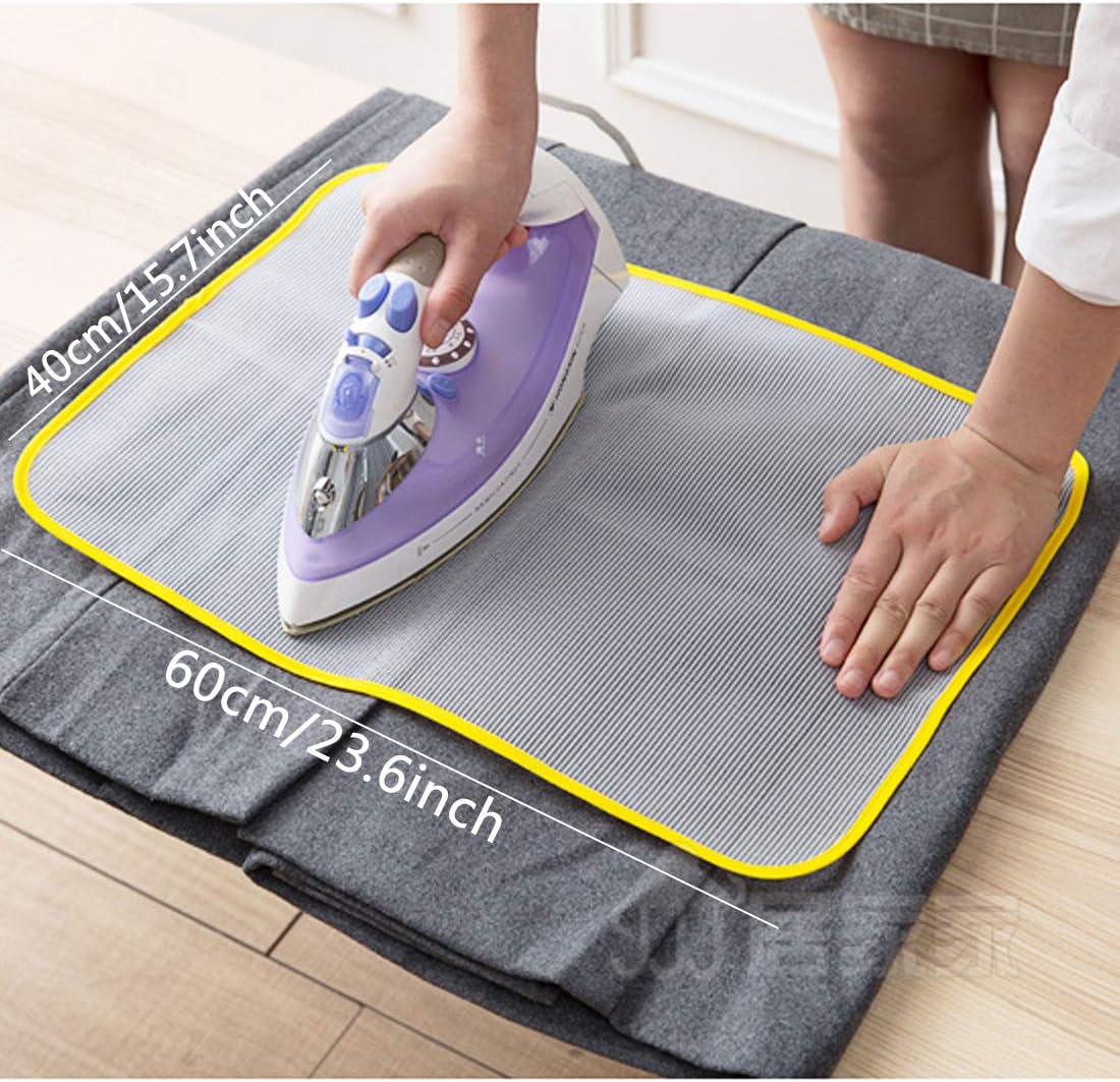 FineInno 5 Packs Protective Ironing Scorch No Melt Pressing Cloth for Home, Laundry