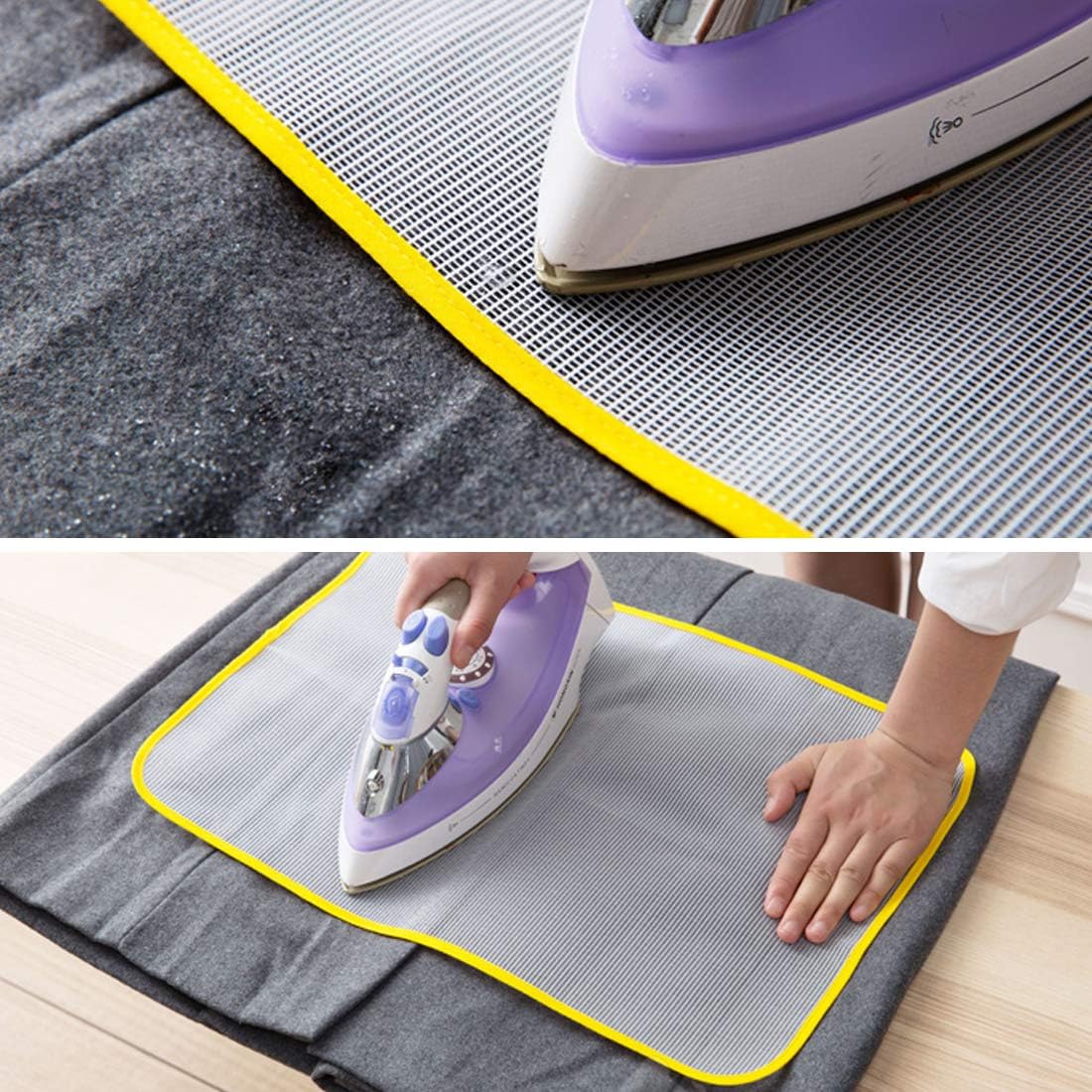 FineInno 5 Packs Protective Ironing Scorch No Melt Pressing Cloth for Home, Laundry