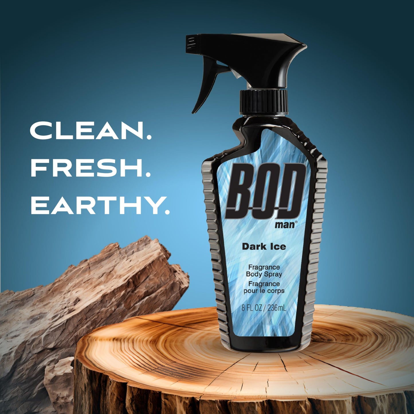 BOD Man Fragrance Body Spray, Dark Ice, 236 Ml