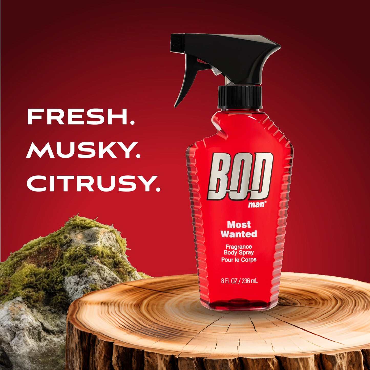 BOD Man Fragrance Body Spray, Most Wanted, 236ml