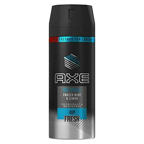 2 Pack Axe Ice Chill for Men Deodorant Body Spray, 150ml (5.07 oz)