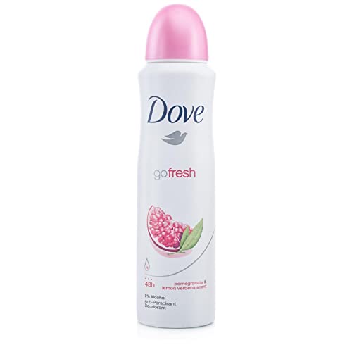 Dove Go Fresh Pomegranate & Lemon Verbena Deodorant Spray 150 ml / 5 oz (6-Pack)