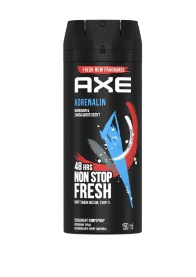 AXE Adrenalin Deodorant Body Spray – 48H Fresh -150 ML- Pack of 2