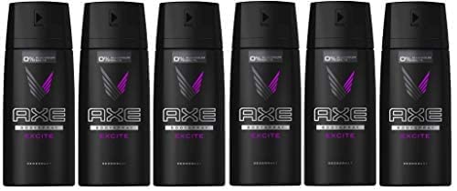 Axe Deodorant Bodyspray, Excite, 150ml (Pack of 6)