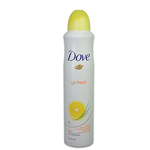 Dove body spray Anti-Perspirant/Anit-Transpirant (9X250ml/8.5oz, Grapefruit & Lemongrass)