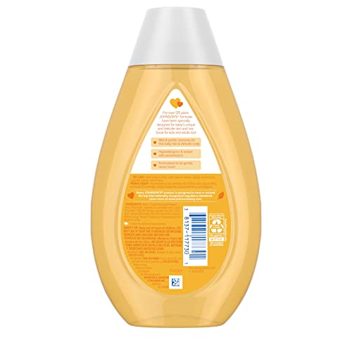 Johnson's Baby Tear Free Shampoo, No Parabens/Phthalates/Sulfates/Dyes, Fresh, 13.6 Fl Oz