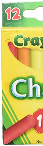 Crayola Multi Color Childerns Chalk, 12 per Pack 36 Packs per case