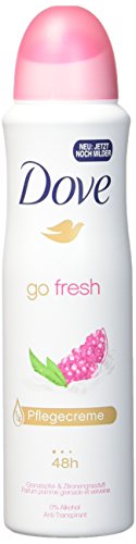 Dove Go Fresh Pomegranate & Lemon Verbena Antiperspirant Spray Deodorant For Women 150ml=5.07oz