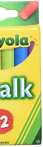 Crayola Multi Color Childerns Chalk, 12 per Pack 36 Packs per case