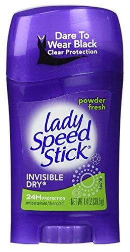 Lady Speed Stick Antiperspirant Deodorant Invisible Dry Powder Fresh 1.40 oz (Pack of 10)