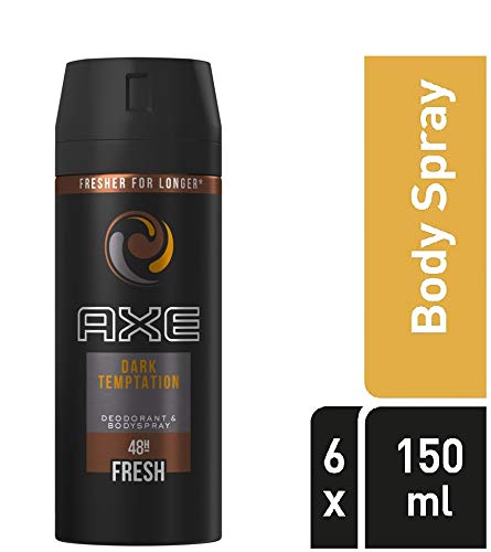 AXE Men's Body Spray (6 x 150ml, Dark Temptation)