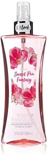 Body Fantasies Signature Pink Sweet Pea Fantasy Body Spray for Women, 8 Ounce