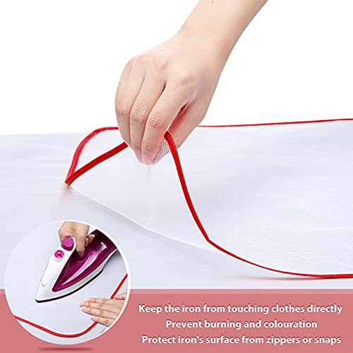 Protective Ironing Scorch Mesh Cloth Scorch-Saving Ironing Protector Pressing Cloth Pad for Easy Ironing and Protection (4 Pieces)