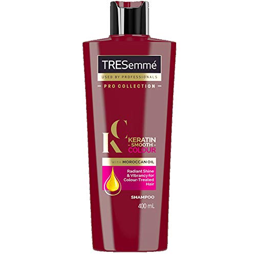 Tresemme Keratin Smooth Colour Shampoo With Moroccan Oil, Pro Collection - 13.5 Fl Oz / 400 Milliliter x 3 Pack