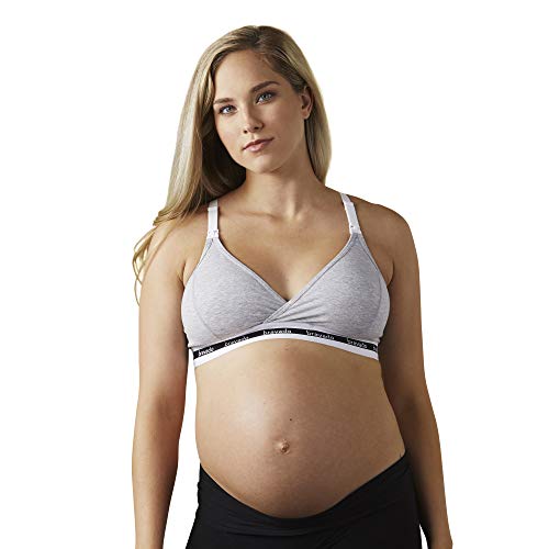 BRAVADO! DESIGNS Original Nursing Sleep Bra in Cotton-Modal | Dove Heather | M