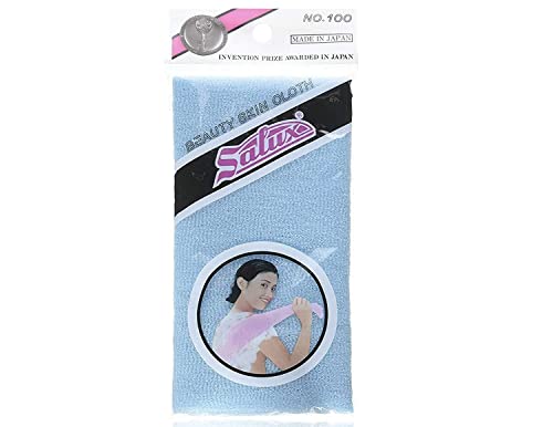 Salux Nylon Japanese Beauty Skin Bath Wash Cloth/towel (1PC (BLUE))