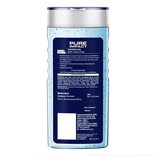 Nivea For Men Pure Impact Shower Gel - 250ml