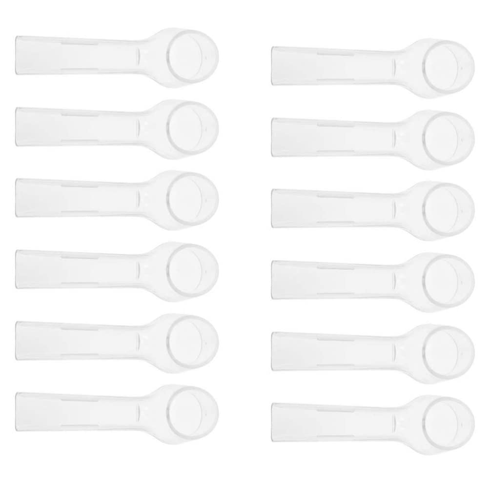 Healifty Electric Travel Toothbrushes Toothbrush Cover for Electric Toothbrush: Electric Toothbrush Replacement Heads Cover for Travel Toothbrushes Brush Cover for Home 12pcs Electric Tootbrush