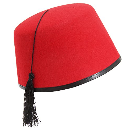 HENBRANDT Adult Fez Hat (Red)