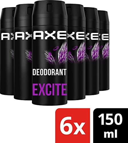 AXE Body Spray Deodorant Excite 150 Ml/5.07 Oz (Pack of 6)