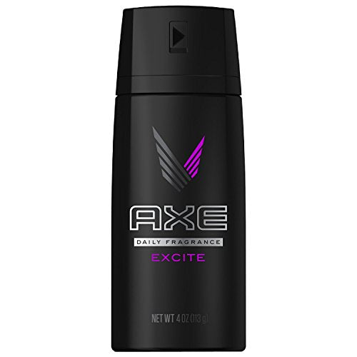 Axe Daily Fragrance/Body Spray - Excite - Net Wt. 4 OZ (113 g) Each - Pack of 3