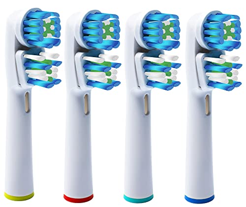 Replacement Brush Heads for Braun Dual Clean Oral-B Electric Toothbrush , Vitality Floss Action, Genius, Smart Series Pro, Triumph, Advance Power & Kids Toothbrush - 8 Pack