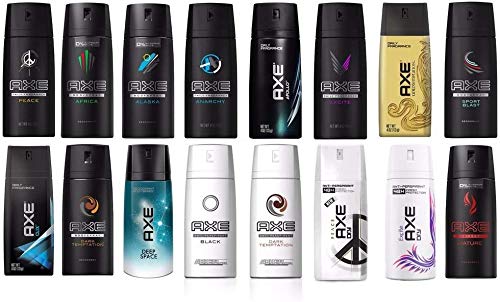 AXE Body Spray MIX within available kind ( Pack of 6)(6X 150 ml/5.07 oz )