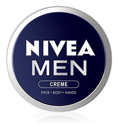 2x Nivea MEN CREME Cream FACE HAND BODY Moisturiser Dry Skin 75ml TIN by Nivea