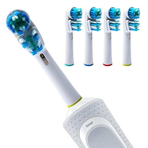 Replacement Brush Heads for Braun Dual Clean Oral-B Electric Toothbrush , Vitality Floss Action, Genius, Smart Series Pro, Triumph, Advance Power & Kids Toothbrush - 8 Pack