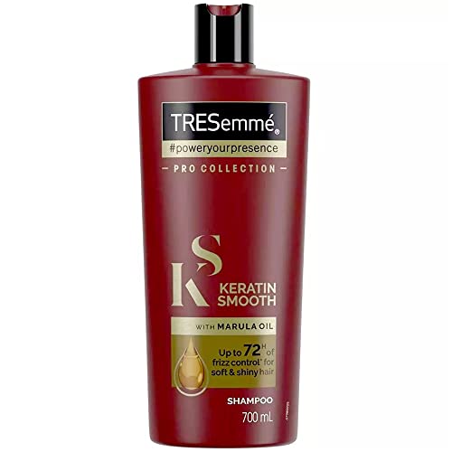 Tresemme Keratin Smooth Shampoo with Marula Oil, Pro Collection - 24 Fl Oz / 700 mL x 2 Pack