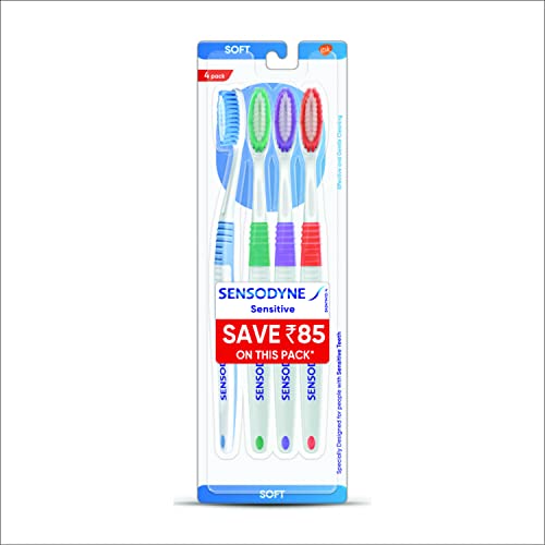 Sensodyne Sensitive Toothbrush with Soft Bristles Pack - 4 Pieces