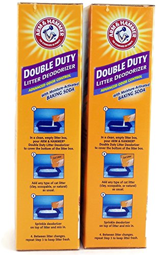 Arm & Hammer Double Duty Cat Litter Deodorizer With Baking Soda 30 oz (2 Pack)