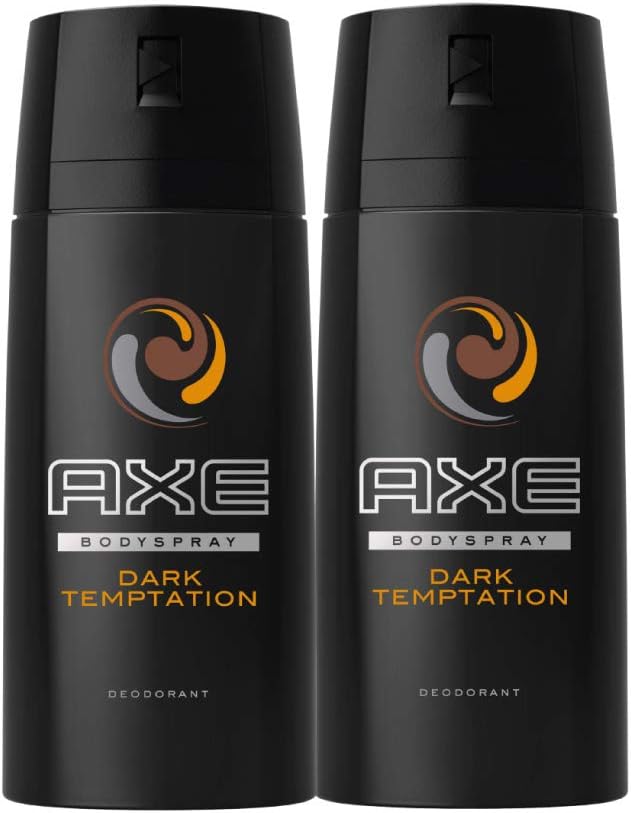 AXE Deodorant Aerosol Men Dark Temptation,150 (Twin Pack)