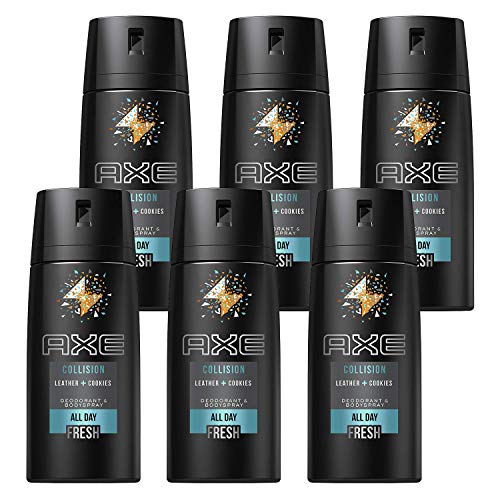 Axe Deodorant Body Spray Collision Mens Fragrance 150ml/5.07oz (6-Pack)