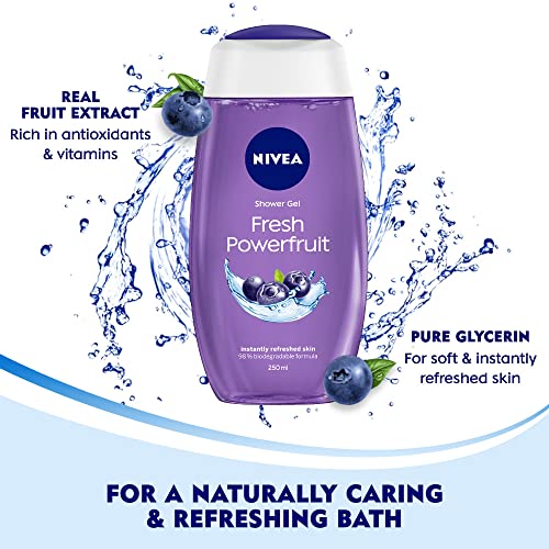 Nivea Power Fruit Fresh Shower Gel, 250ml by Nivea