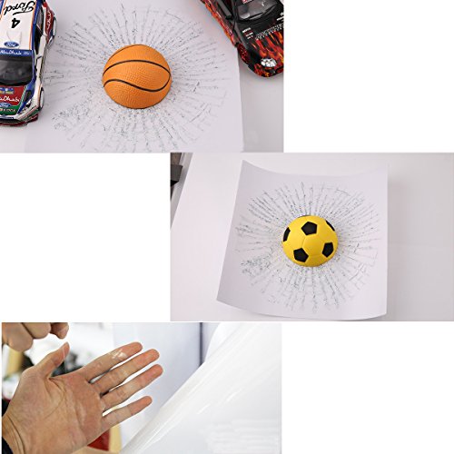 Broken Glass 3D Car Stickers Prank Funny Ball Hits Car Self Adhesive Decal Sticker(White Baseball)