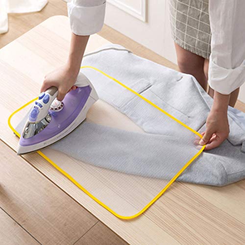 GARASANI 2 Pack High Temperature Resistance Ironing Scorch Heat Insulation Mat Protective Ironing Scorch Mesh Cloth 23.62" x 15.74" (Color Random)