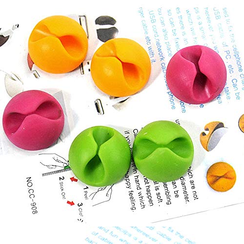 Multi-purpose Cable Clips, Multiple Color Options, CC-908, 6pcs/package