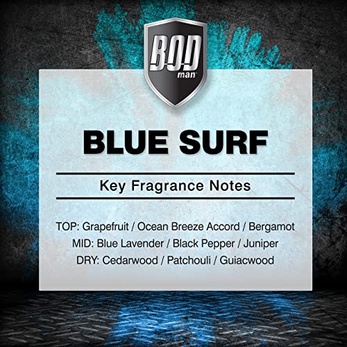 BOD Man Fragrance Body Spray, Blue Surf, 8 Fluid Ounce