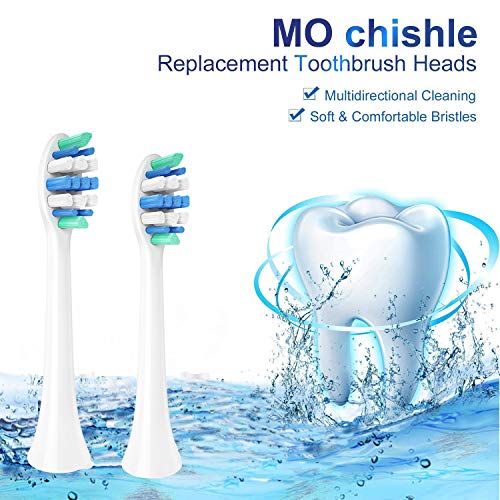 Toothbrush Replacement Heads, Compatible with All Phillips Sonicare Snap-On Electric Toothbrushes