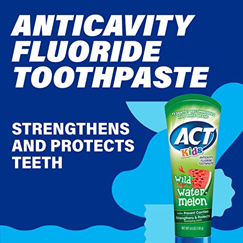 ACT Kids Anticavity Fluoride Toothpaste 4.6 oz. Wild Watermelon