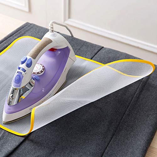 GARASANI 2 Pack High Temperature Resistance Ironing Scorch Heat Insulation Mat Protective Ironing Scorch Mesh Cloth 23.62" x 15.74" (Color Random)