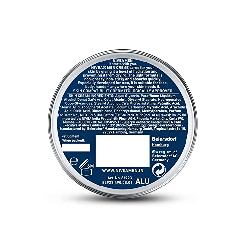 Nivea Men Moisturiser Cream, 75ml