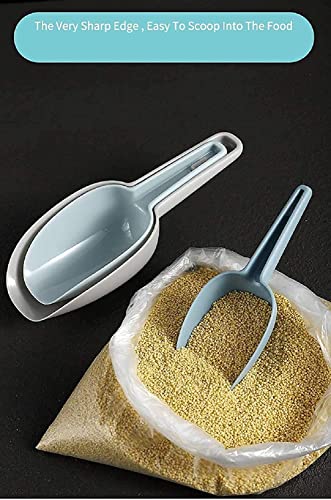 VENIQE Kitchen Dry Food Scoops Bar Scooper Pet Food Scoop Flour Powders Shovel, Coffee Beans, Popcorn, Candy, Pop Corn, Pet Foods Measuring Scoops-Dishwasher Safe and BPA Free 6 PCS