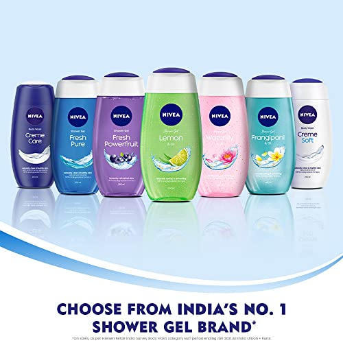 Nivea Bath Care Shower Water Lily Oil, 250 ML