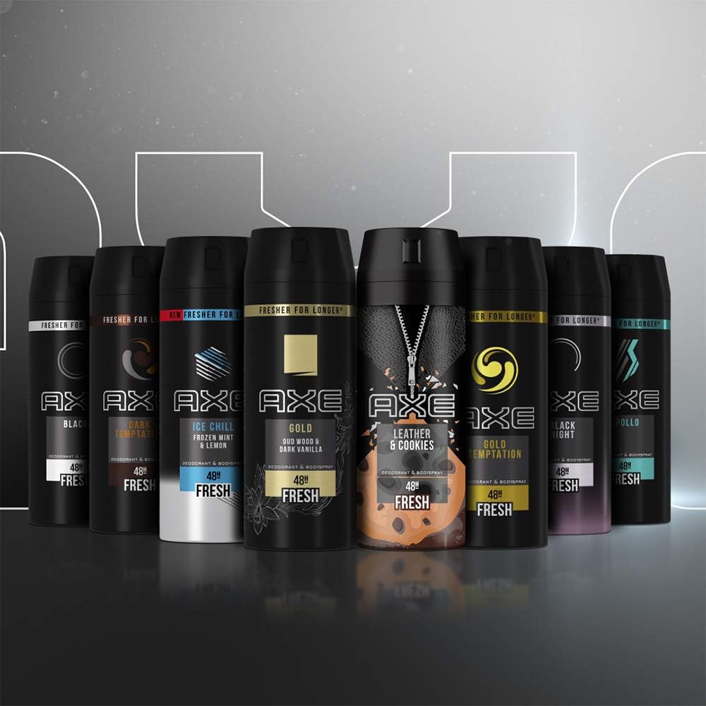 AXE Deodorant Aerosol Men Dark Temptation,150 (Twin Pack)