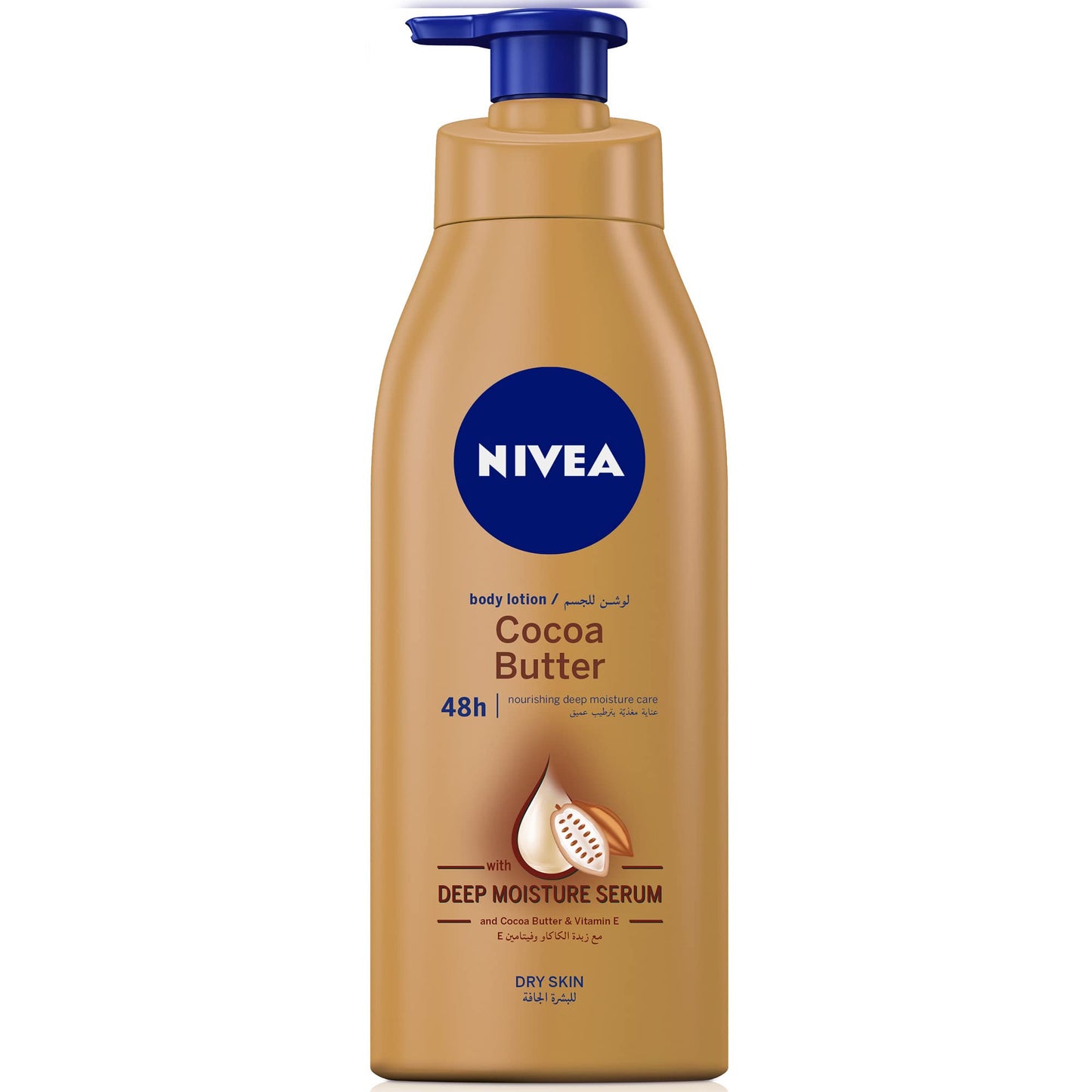 NIVEA Body Lotion Dry Skin, Cocoa Butter Vitamin E, 400ml