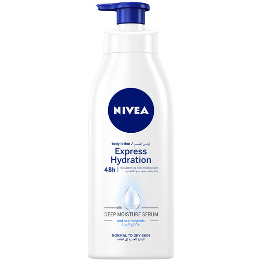 NIVEA Body Lotion Normal & Dry Skin, Express Hydration Sea Minerals, 400ml